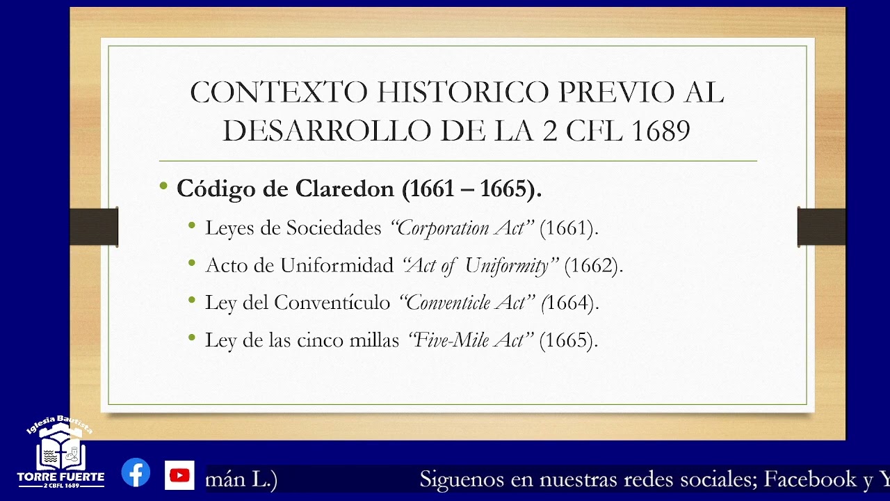 Contexto historico previo al desarrollo de la 2 CFL 1689