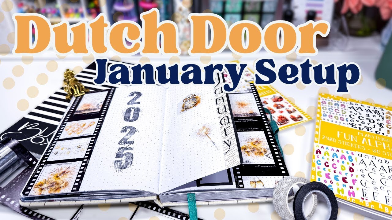 How I’ll Use my 2025 Creative Journal + January Journal Setup [Dutch Door Spread]