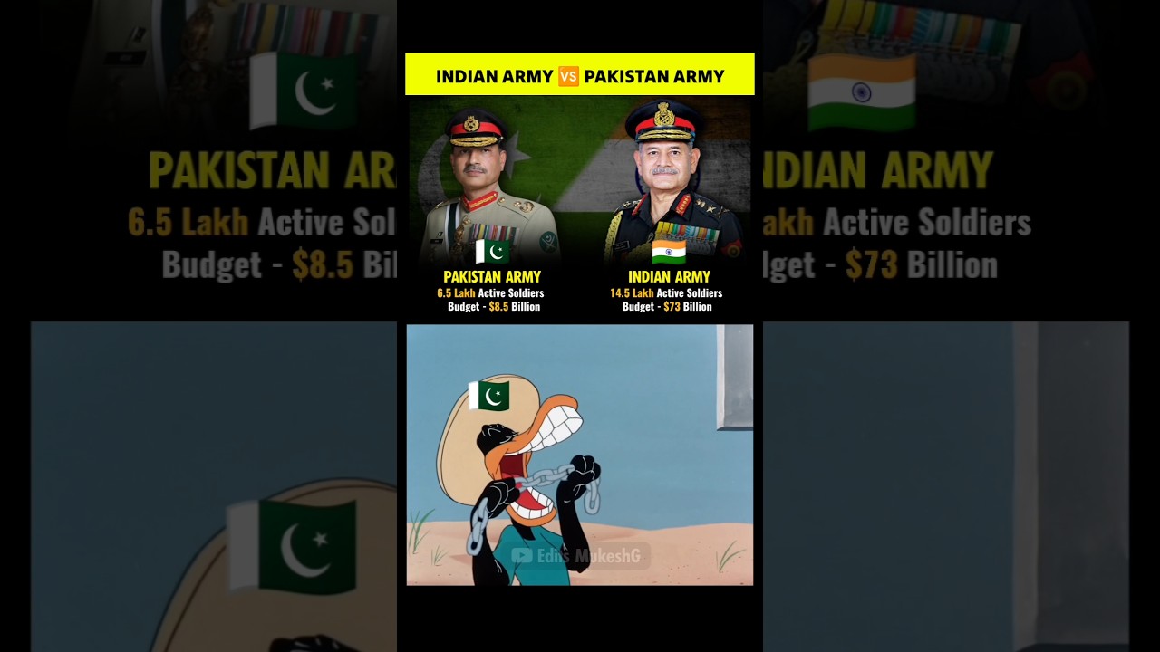 Indian Army vs Pakistan Army 🇮🇳🔥🇵🇰 #funnymeme #indiapakistanconflict
