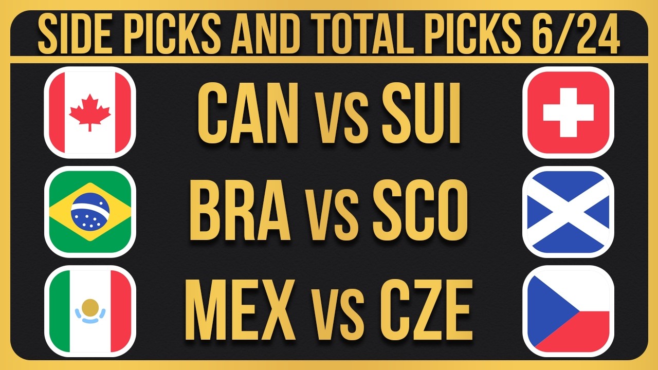 World Cup 2026 Predictions Today 6/24/26 | Wednesday World Cup Picks & Best Bets