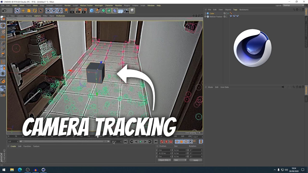 TRACCIAMENTO CAMERA in CINEMA 4D - COME FARE IL CAMERA TRACKING - CINEMA 4D TUTORIAL