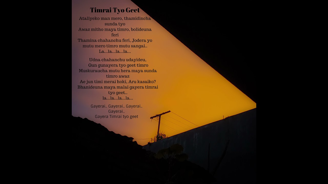 Timrai Tyo Geet (Acoustic) | Sravya