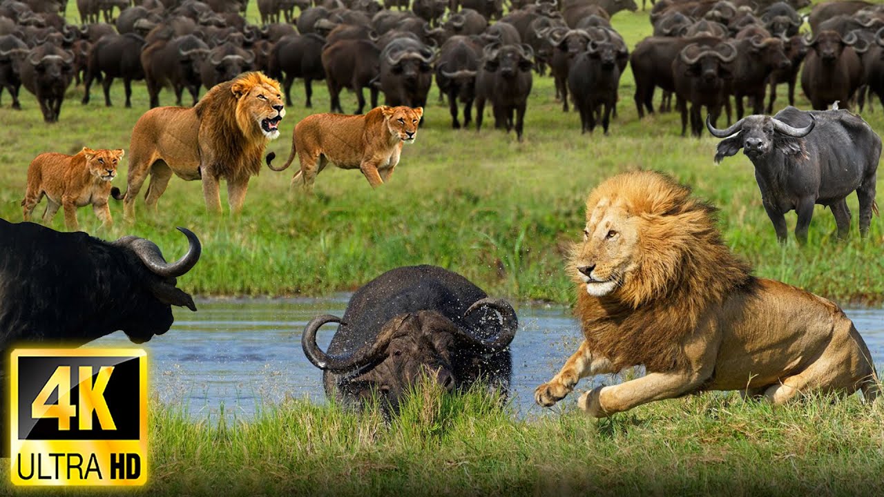 4K African Wildlife: Mara Naboisho Conservancy, Kenya - Scenic Wildlife Film With Real Sounds