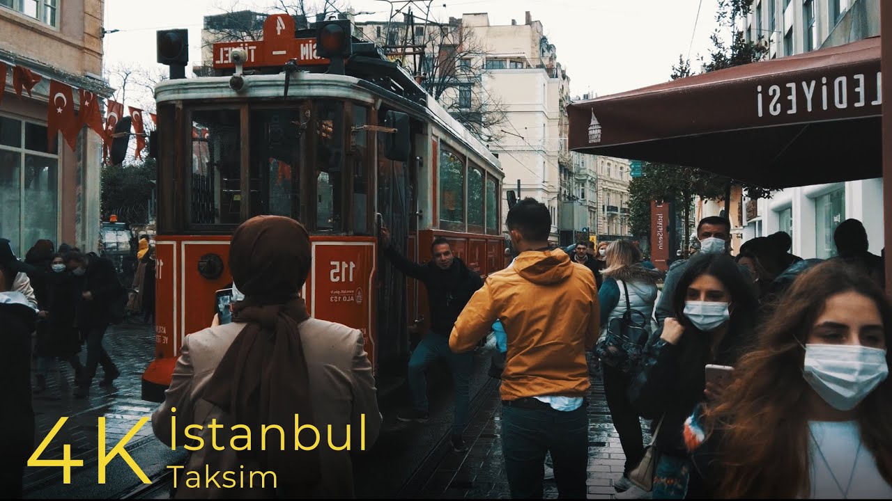 Taksim İstiklal Street and Nevizade, İstanbul Walk 4K - İstanbul Walking Tour