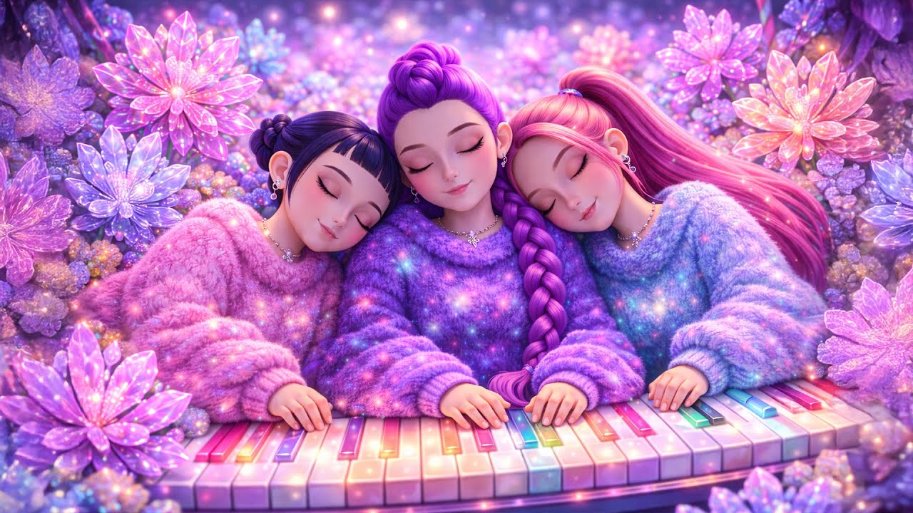 Huntrix Dreaming Under the Neon Stars ✨ - Kpop Demon Hunters Vibe 🌌 Kpop Demon Hunters 💖