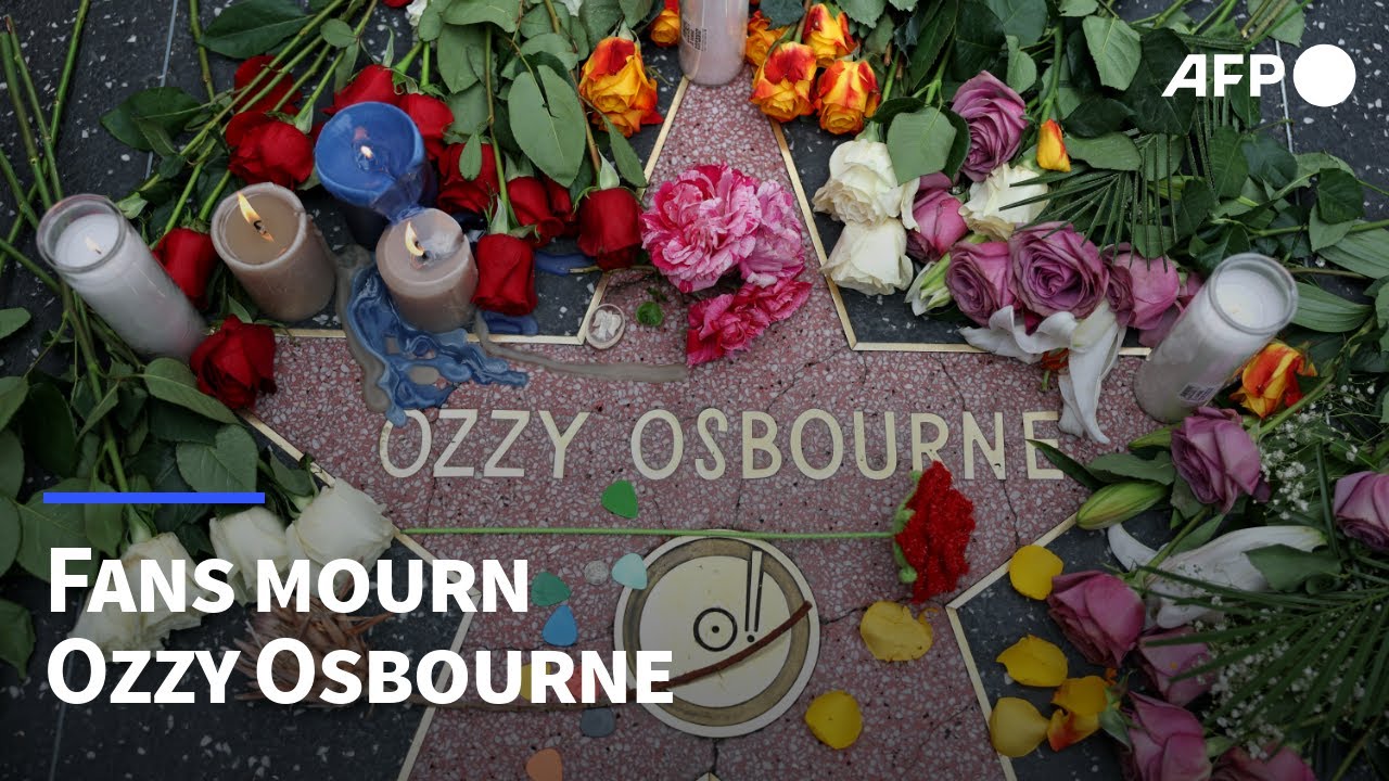 Fans mourn Ozzy Osbourne beside his Hollywood star | AFP