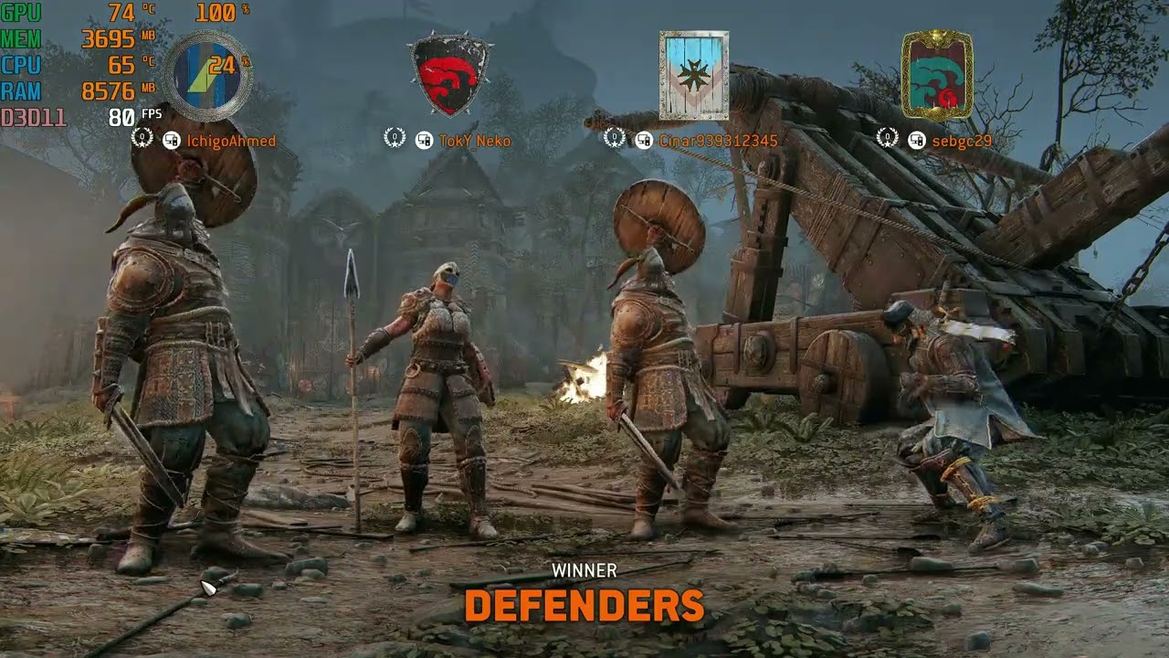 For Honor 2022 Rx 580 ultra 1080p benchmark fps test