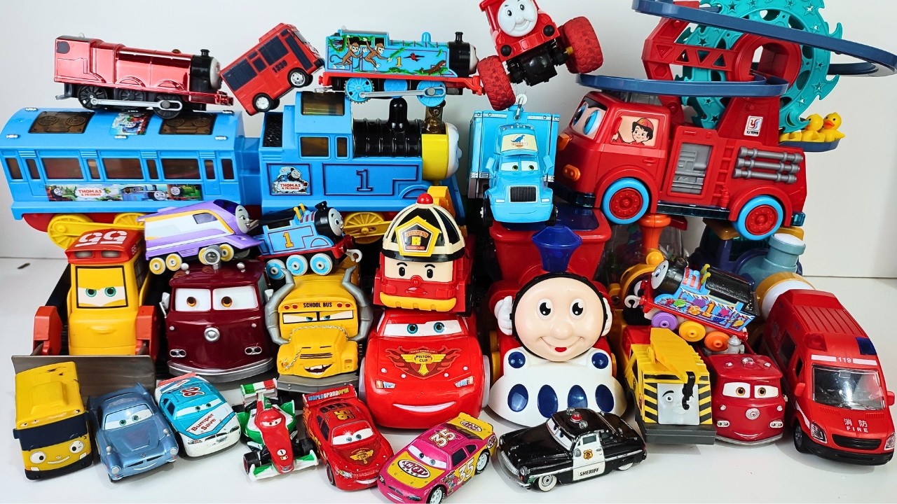 Disney Pixar Cars , Lightning McQueen Filmore Cruz Ramirez Chevrolet Porsche Mater Ambulance | ASMR