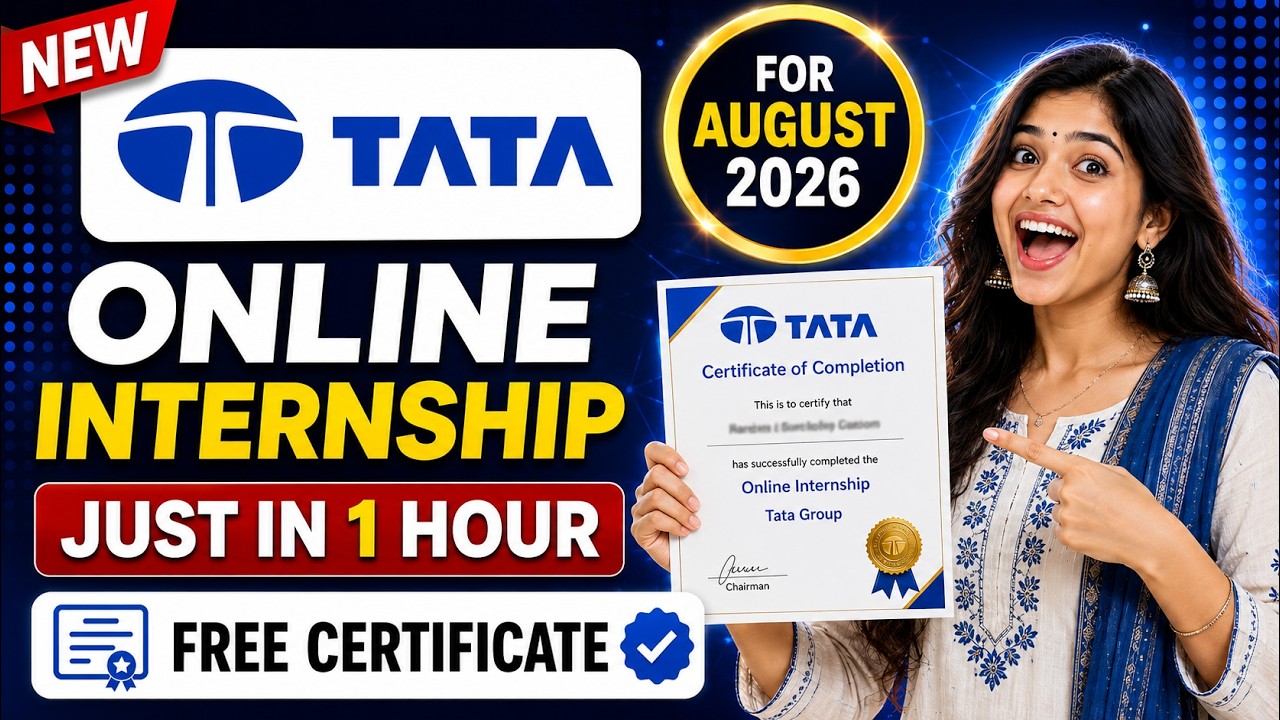 🔴 TATA Virtual Internship 2026 | Complete in Just 1 Hour ⏰ | Get Certificate | Apply Now