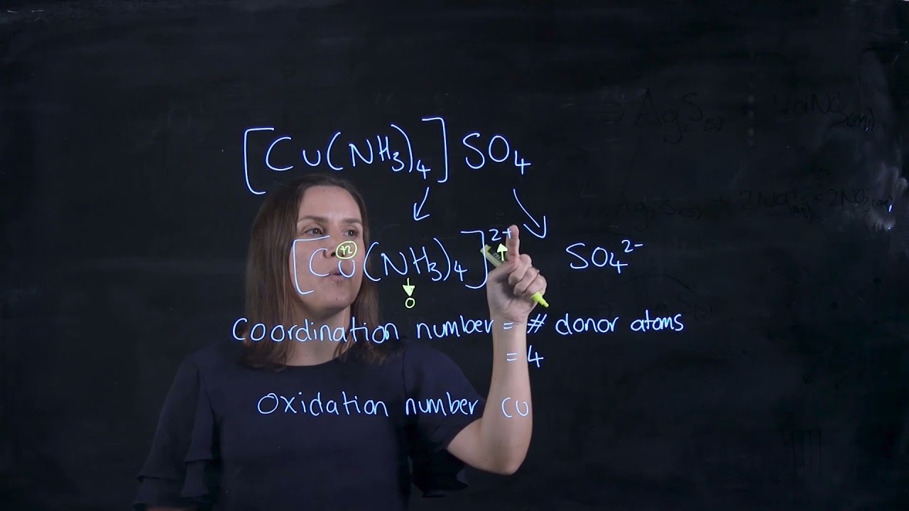 Transition Metal complex Ions, Ligands, Coordination number and oxidation numbers - Simple
