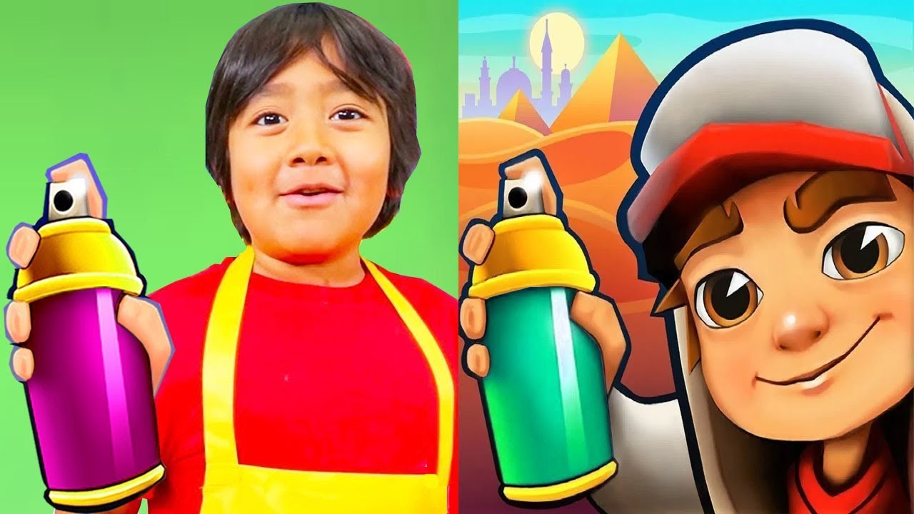 Subway Surfers Cairo 2020 JAKE vs RYAN'S WORLD Tag with Ryan Gameplay HD