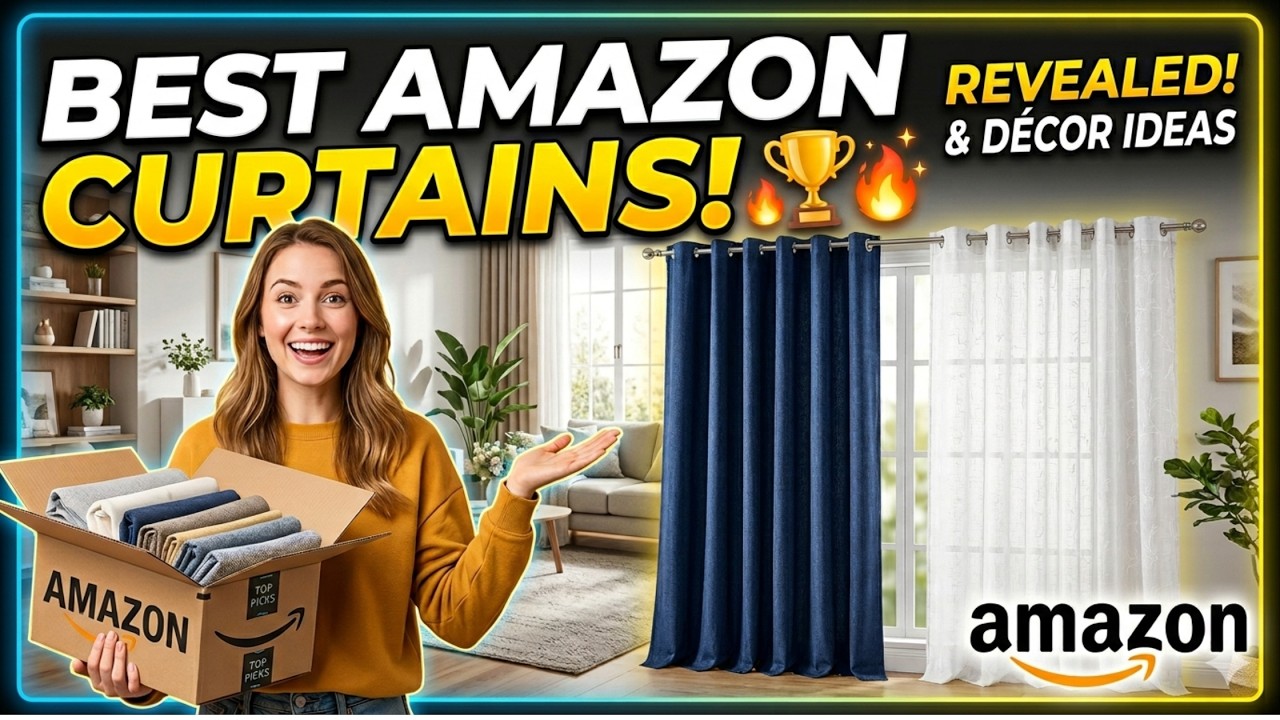 10 лучших штор на Amazon 2026 | Блэкаут, тюль и шторы для гостиной (Топ подборка!)