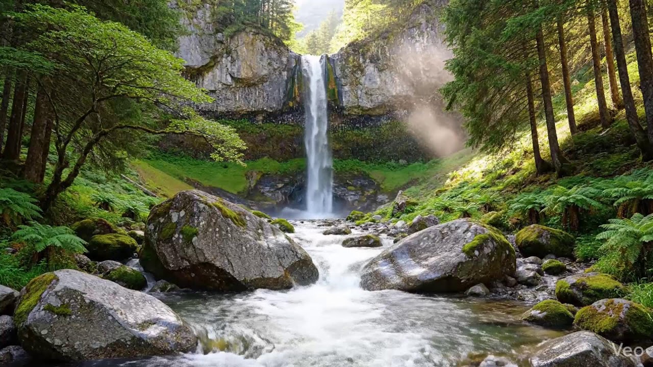 Relaxing Fast Flowing Mountain River Sounds for Sleep & Meditation