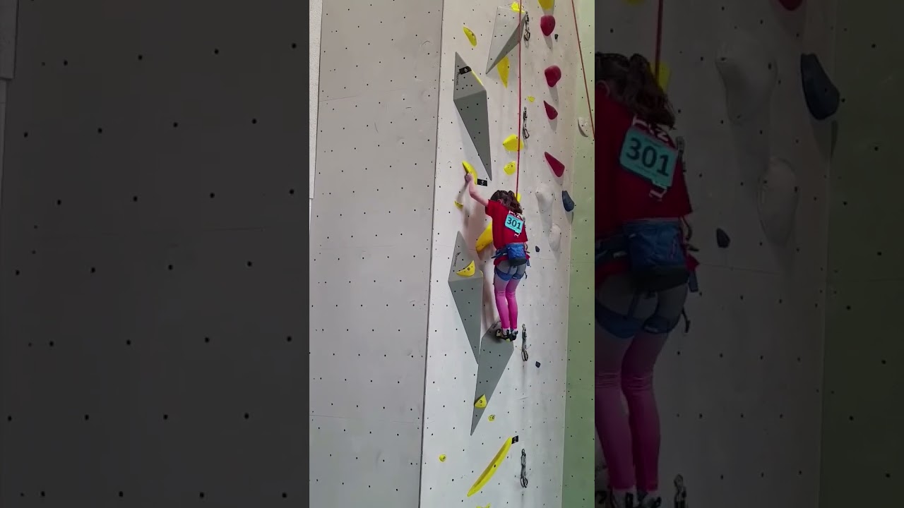 Kids Cup Karlsruhe 2023 * Klettern schwere Stellen * Kind 2014 