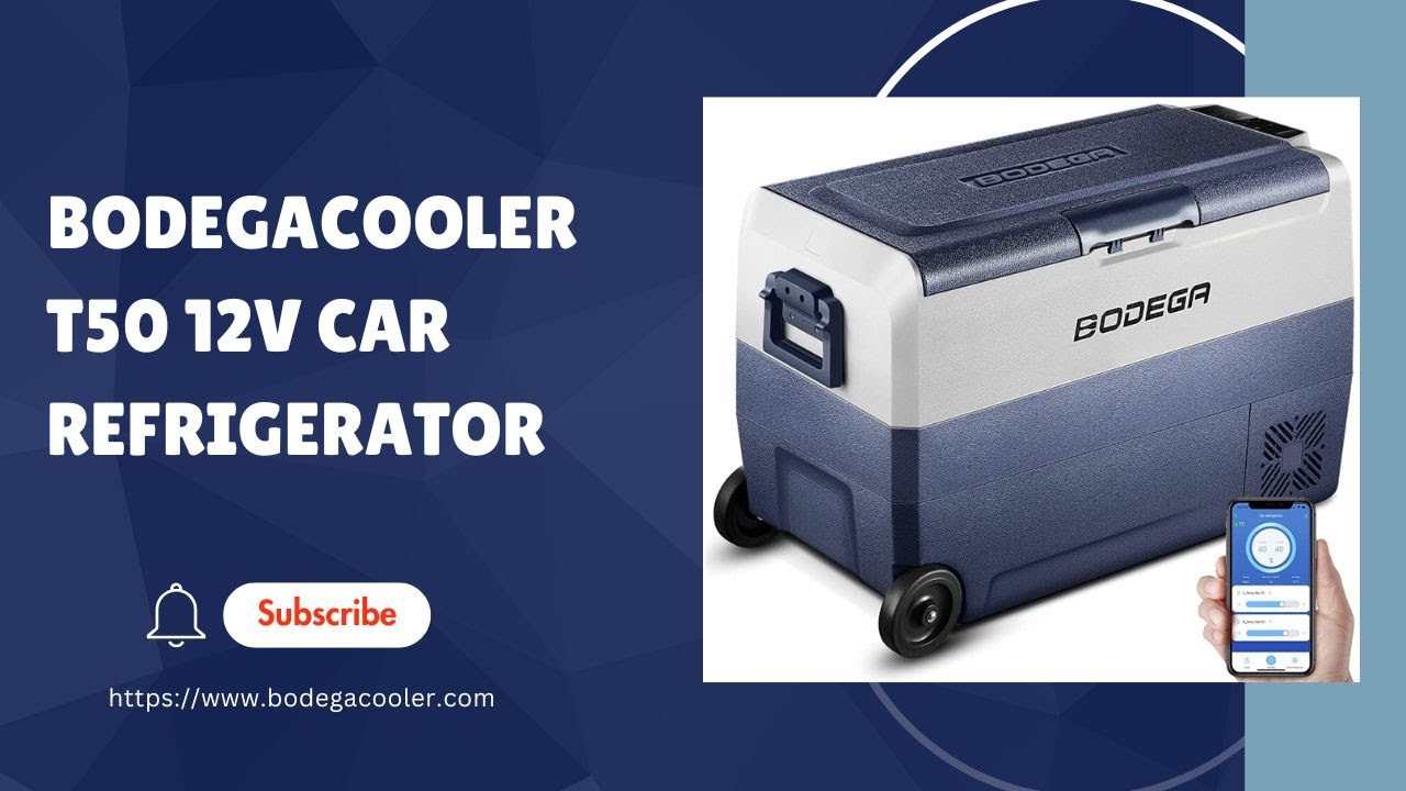 BODEGAcooler Portable Freezer 53qt/50L with Flexible Dual Zone T50.