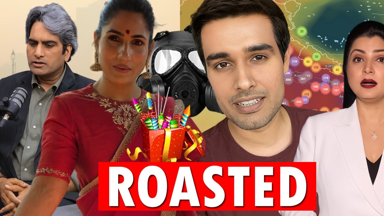 RUH-BIKA ROASTED ON AQI | DHRUV RATHEE | DELHI NO.1 IN POLLUTION | CHITRA & TIHADI