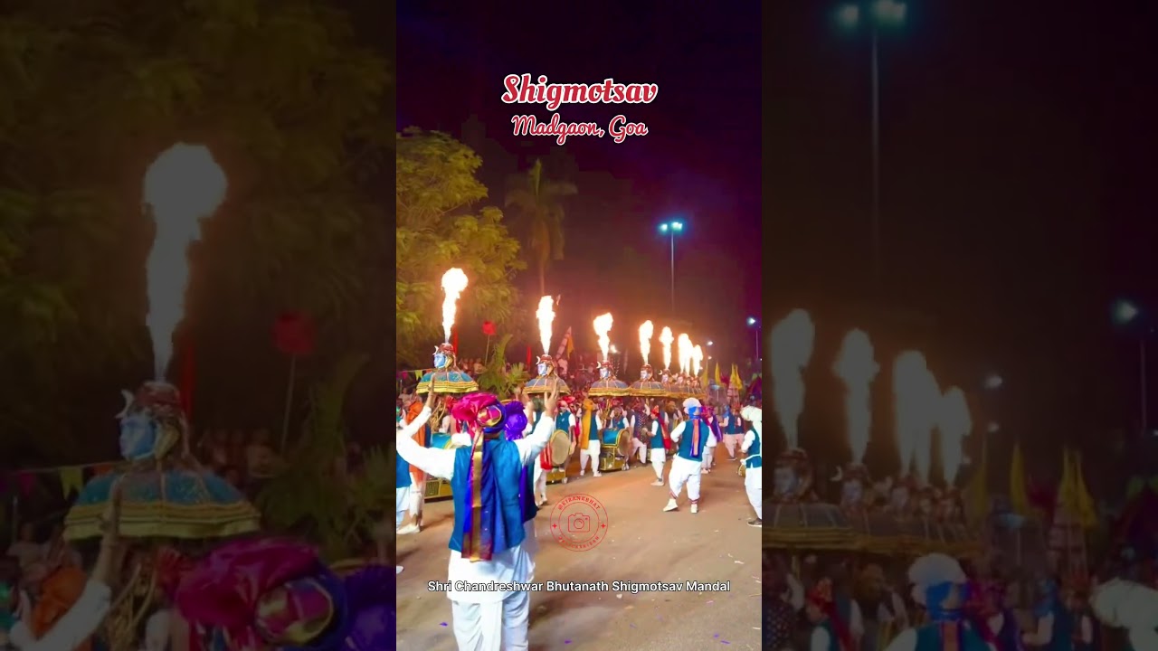 Setting the stage on Fire - Shri Chandreshwar Bhutanath Shigmotsav Mandal, Madgaon, Goa