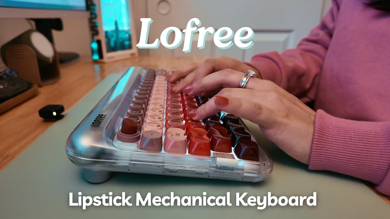 Prettiest Mechanical Keyboard Ever! 💄💋 | Lofree Lipstick Keyboard