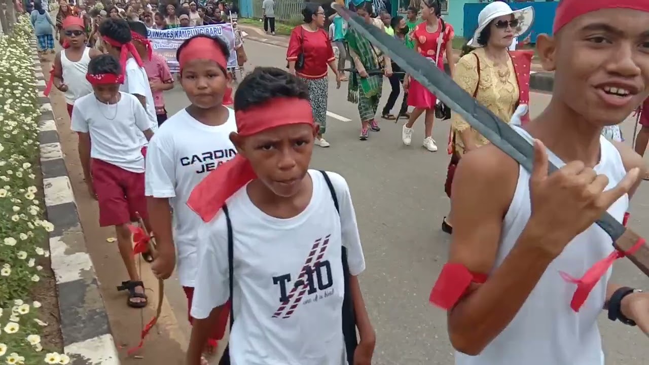 karnavar budaya HUT Merauke ke 121