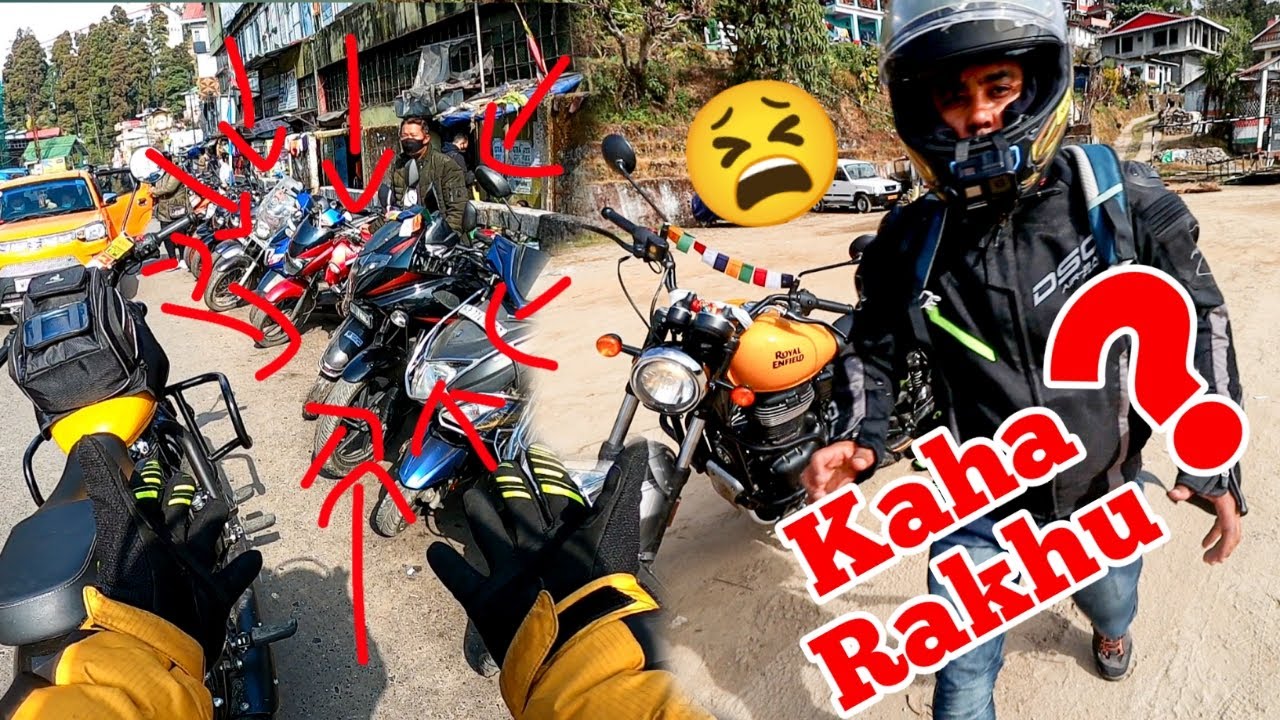 Parking Problem In Darjeeling😖 | Every Bikers Problem For Parking Bike | Kaha Rakhu Bike |