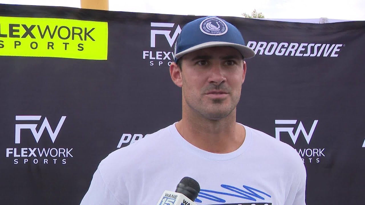 Daniel Jones full interview at kids football camp in Fort Wayne on 7/9/26