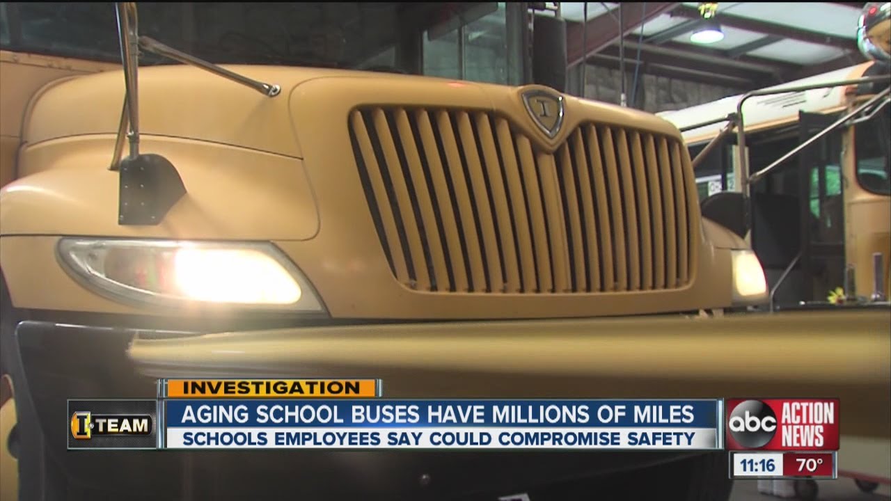 Aging school buses have millions of miles