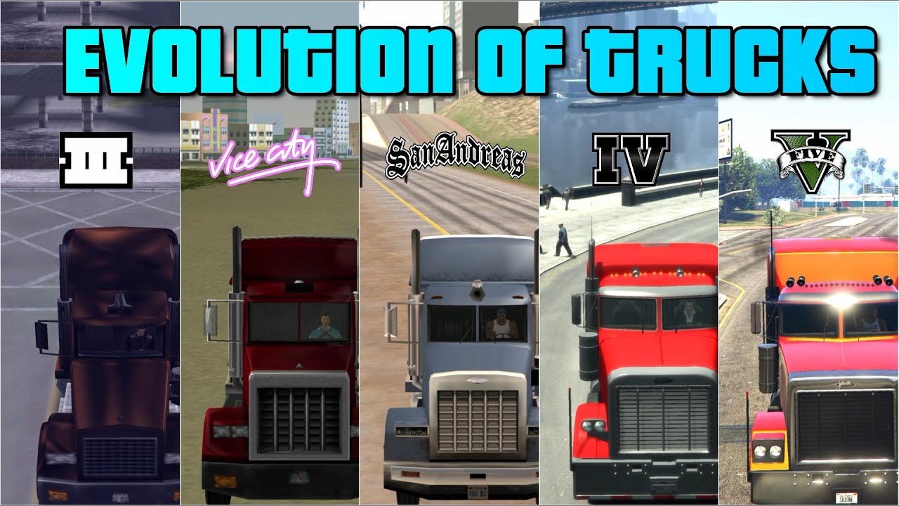 Evolution of trucks in GTA Games | History of Big Rigs