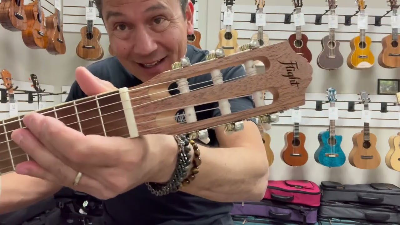 Flight GUT350 Guitarlele - Guitalele Demo/Review at Aloha City Ukes