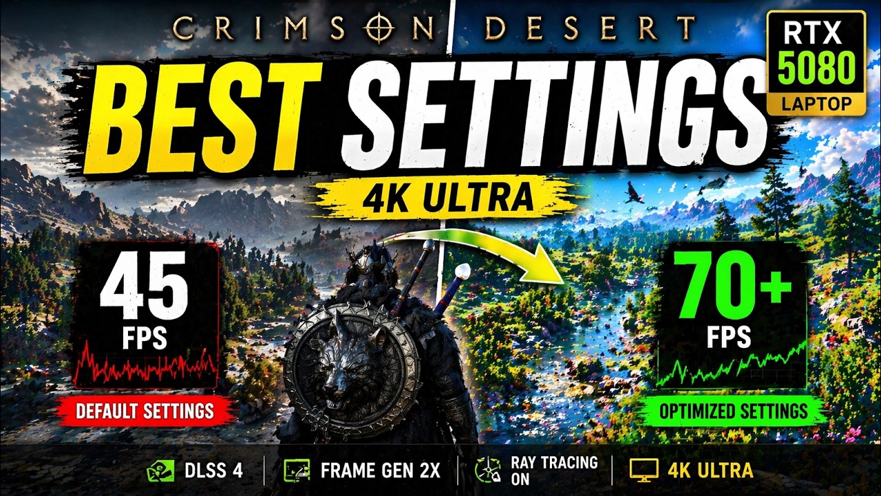 Crimson Desert Best Settings (4K RTX 5080) &ndash; Smooth 60+ FPS Guide