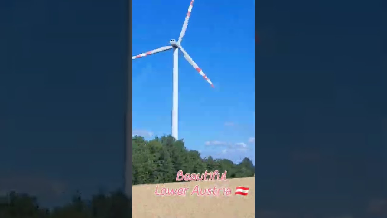 Windmills and nature in Lower Austria 🇦🇹 # visit Lower Austria