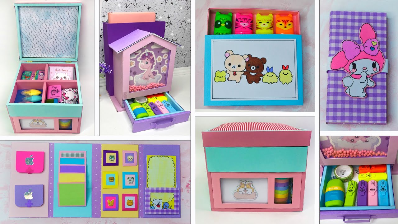 Paper crafts // Beautiful organizers and easy pencil cases for storing stationery