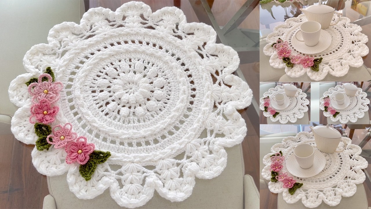 Como hacer muy Fácil Juegos de Mesa hermosos Lindo Crochet Tutorial Principiantes