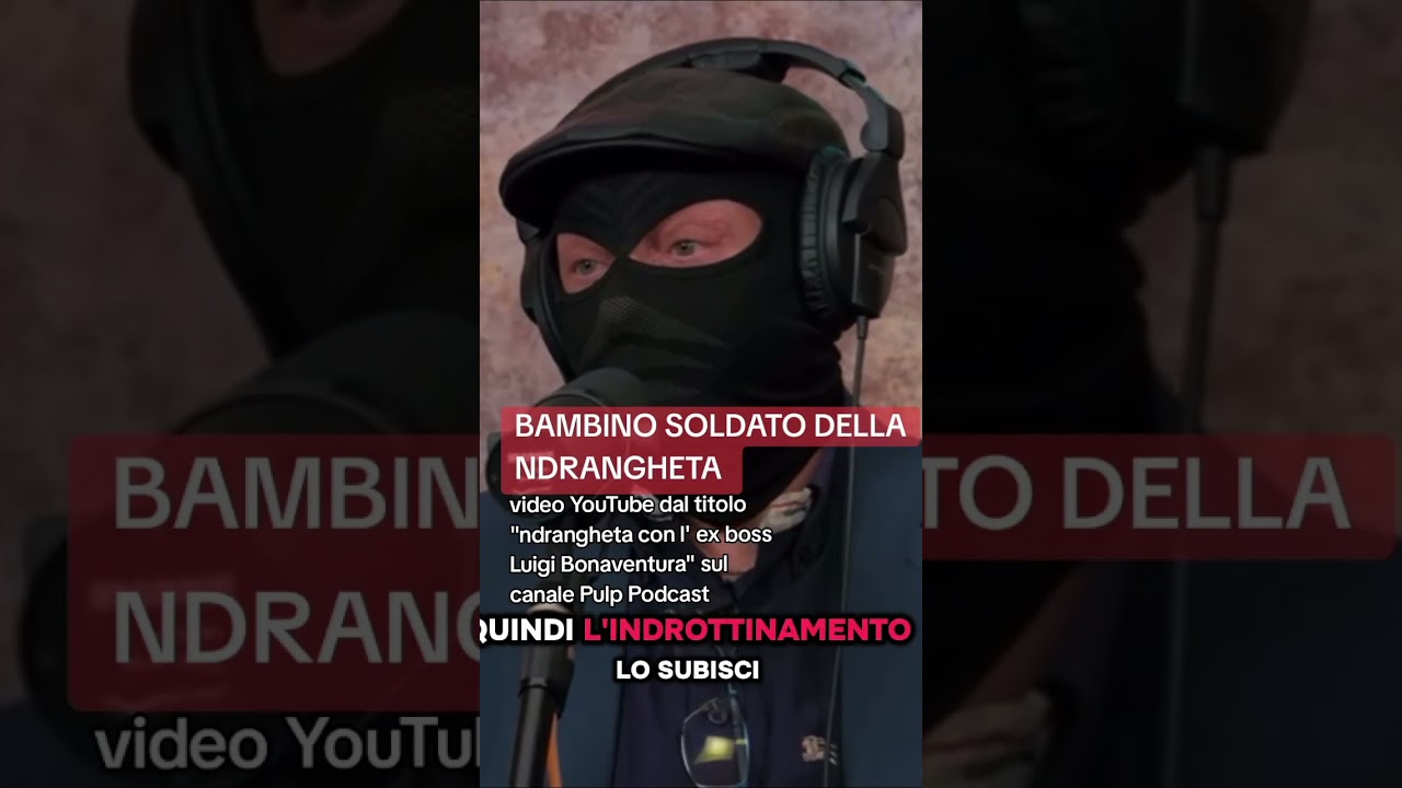 BAMBINO SOLDATO NELLE GUERRE DELLA NDRANGHETA | LUIGI BONAVENTURA 