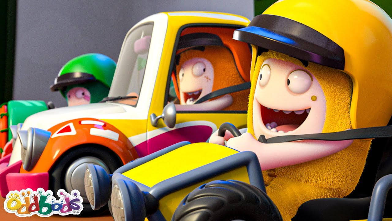The Super Tiny Car Race | Oddbods - Sports & Games Cartoons for Kids