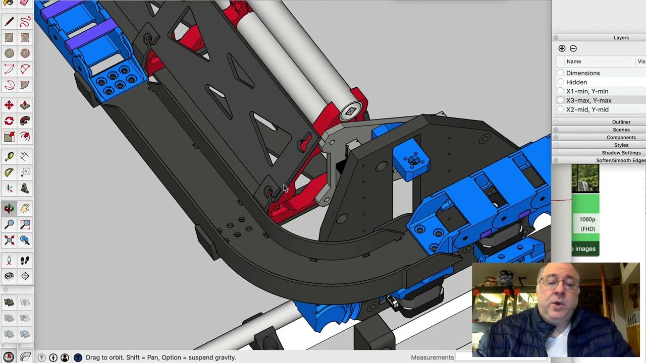 LowRider 3 CNC - Large Drag Chain on both X and Y axes