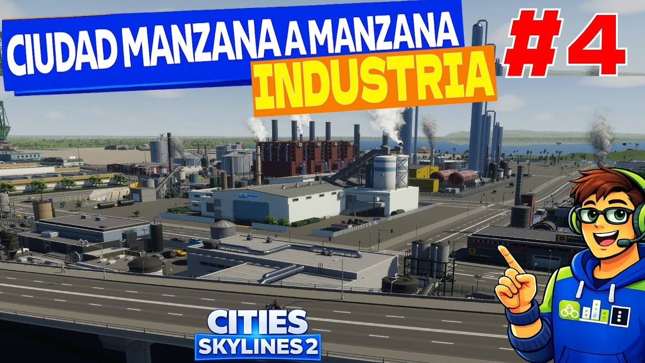Detallando manzana por manzana en la zona industrial | Cities Skylines 2 | Manzania Ep.4