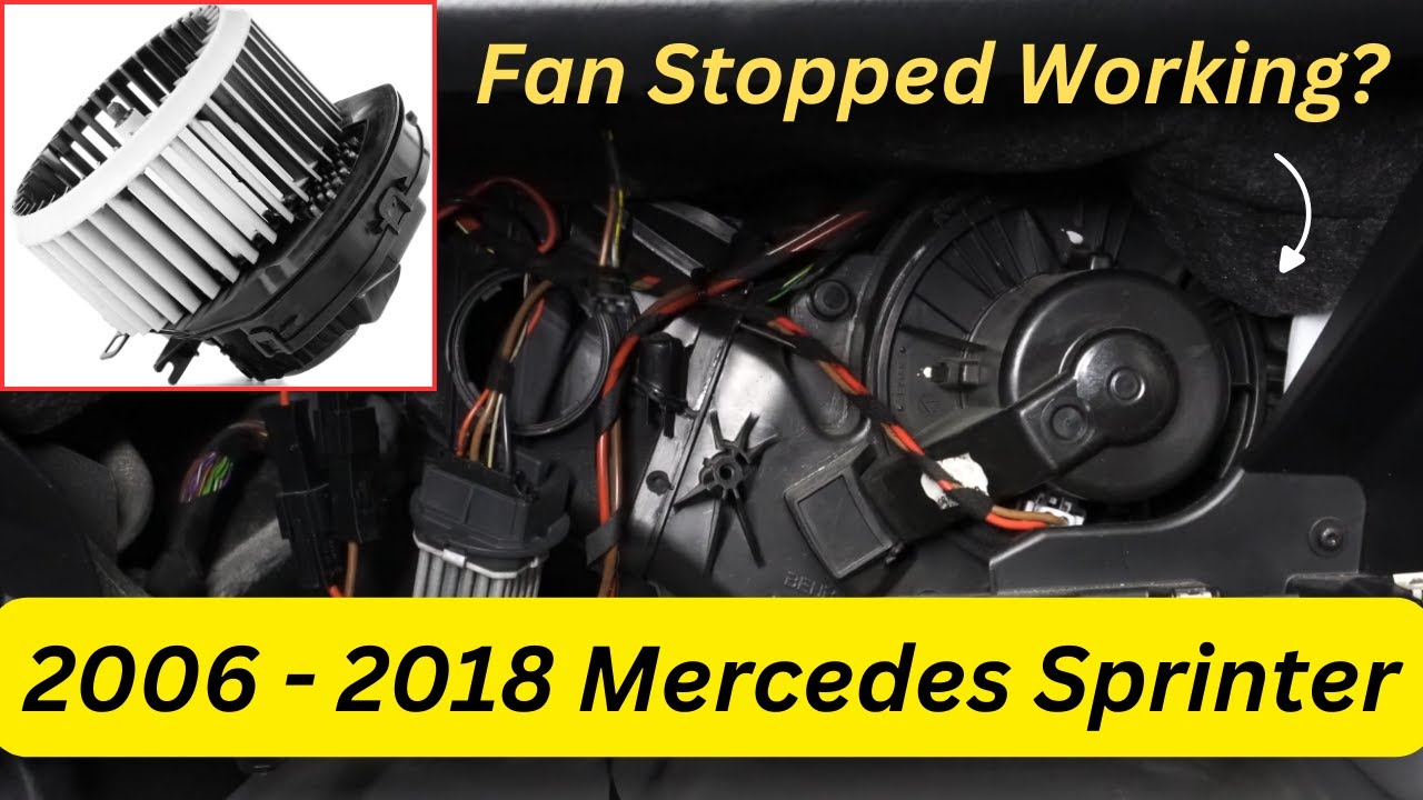 2006  - 2018 Sprinter how to fix blower motor