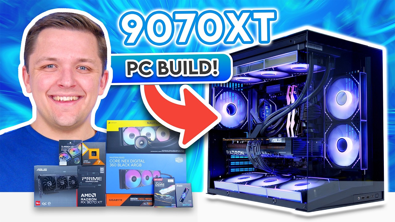 Лучшая игровая сборка ПК с RX 9070 XT 2026 года! 👀 [при участии O11D Mini V2 и Ryzen 7800X3D!]