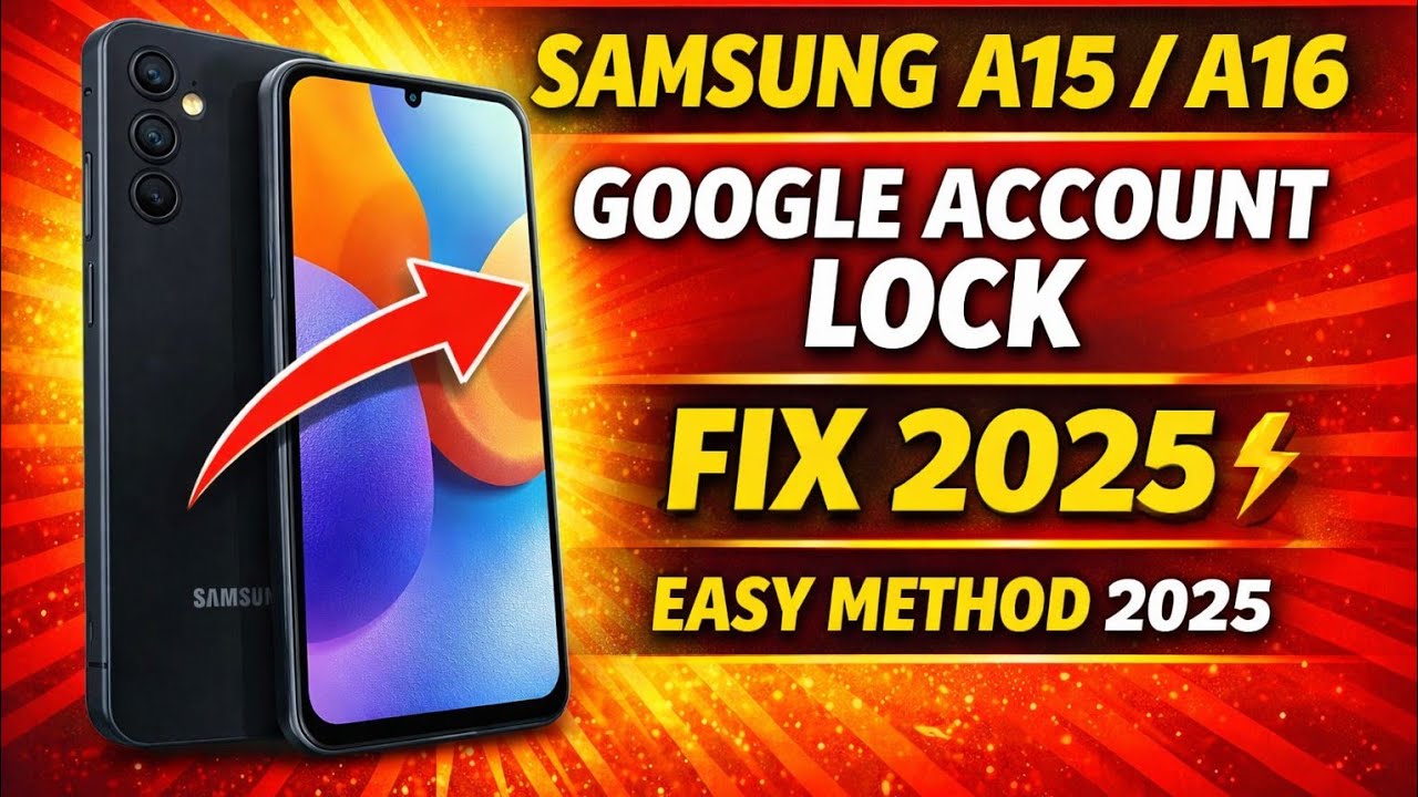 Samsung Galaxy A15_A16 Frp Bypass_Unlock Google Account Lock Adb Enable Fail __0__✖️2025 Without PC