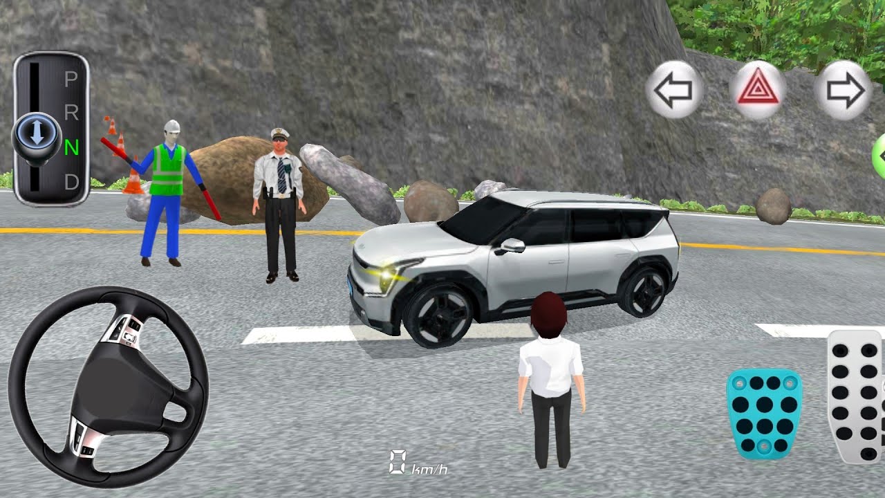 🚗New Kia EV9 EV SUV Narrow Mountain Road Driving - 3D Driving Class 2025 - Best Android Games