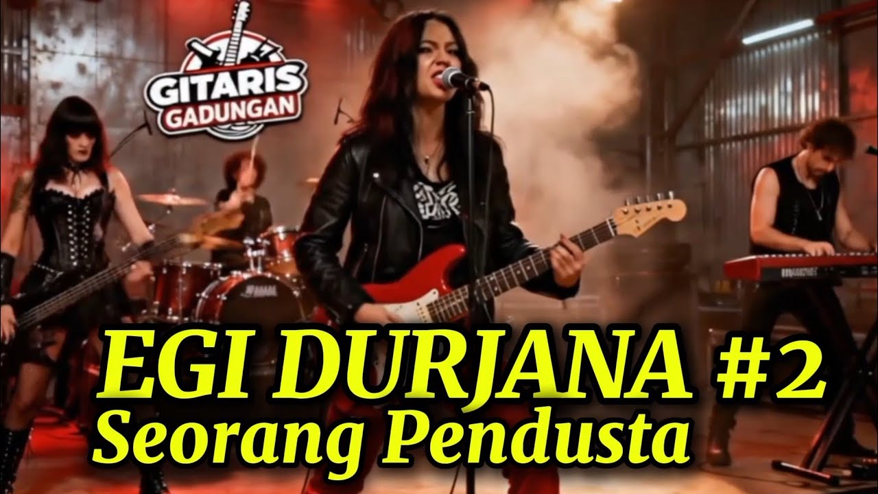 EGI DURJANA SEORANG PENDUSTA | Rock Metal | Musik AI | Gitaris Gadungan 