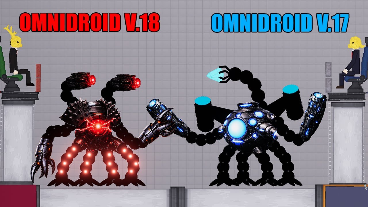 OMNIDROID 18 VS OMNIDROID 17 ??? Who Is Stronger ??? People Playground