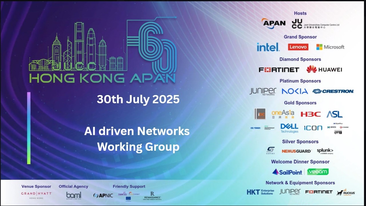 APAN60 : AI driven Networks Working Group (Session 1)