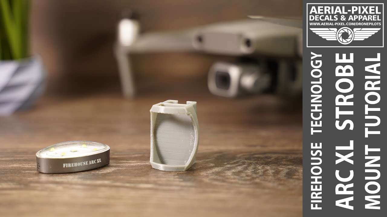 Strobe Mounts for Firehouse Technology ARC XL on DJI Mavic 2, Phantom 4, Inspire 1 and 2, Autel Evo