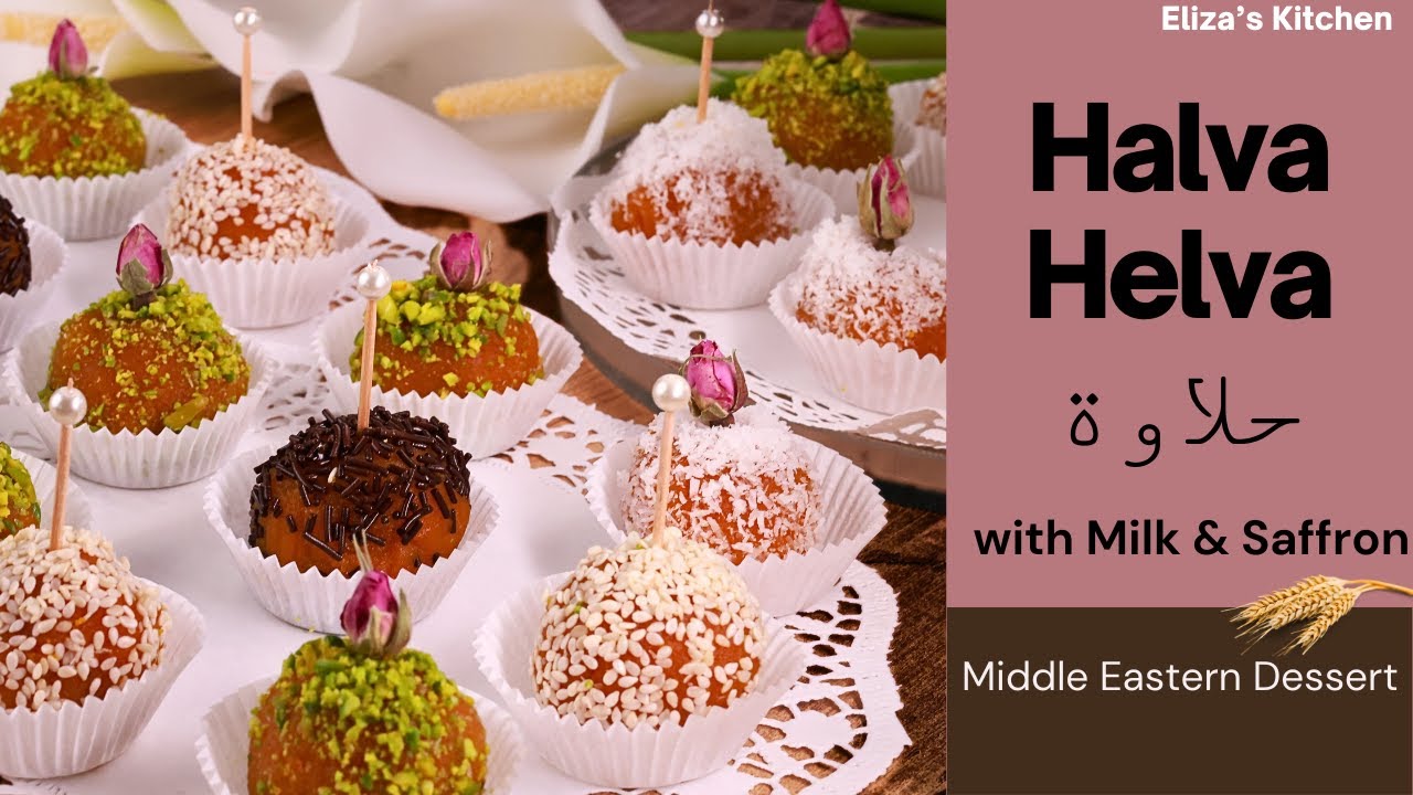 Halva or  Helva with Milk & Saffron, The tastiest recipe 👌