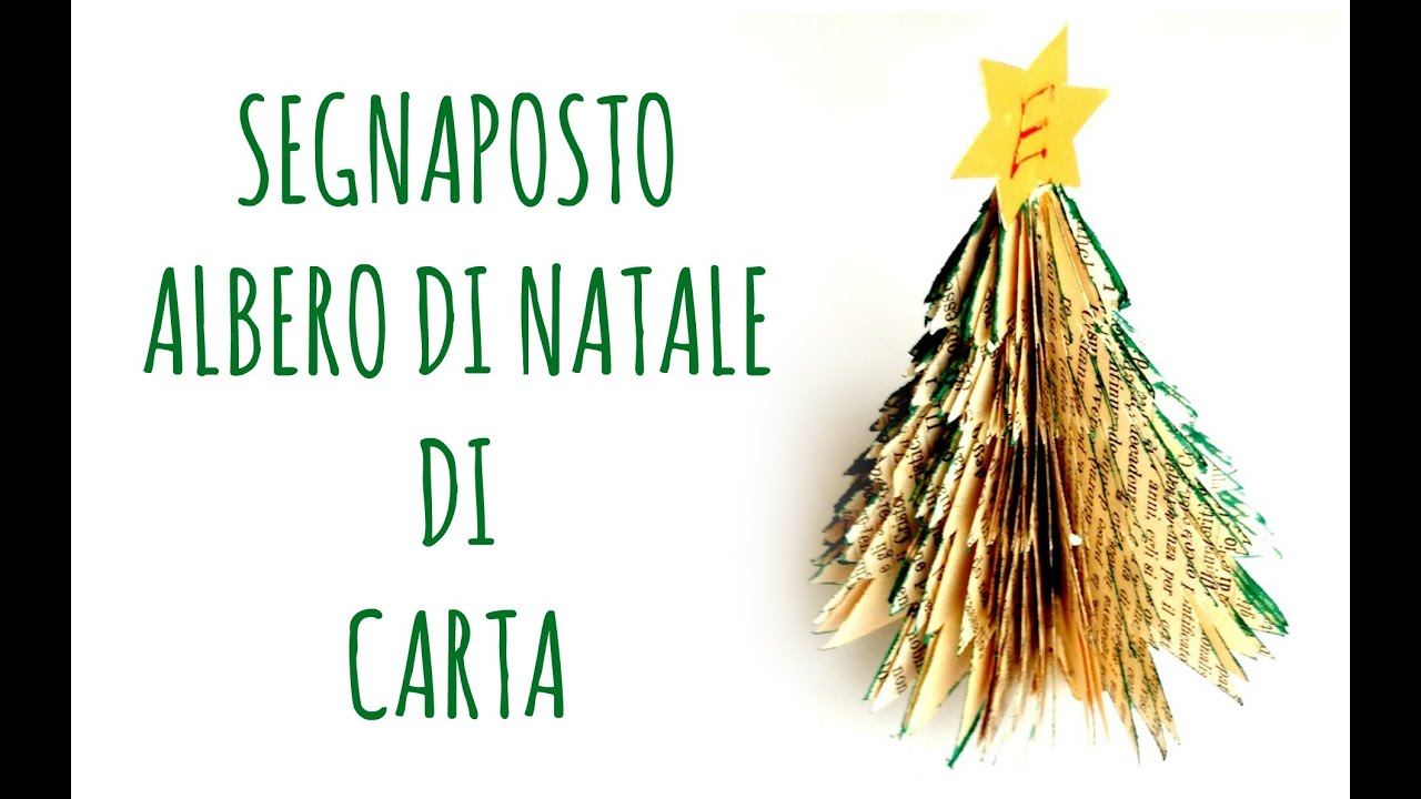 Segnaposto alberello di Natale /Paper Christmas tree (Natale) Arte per Te