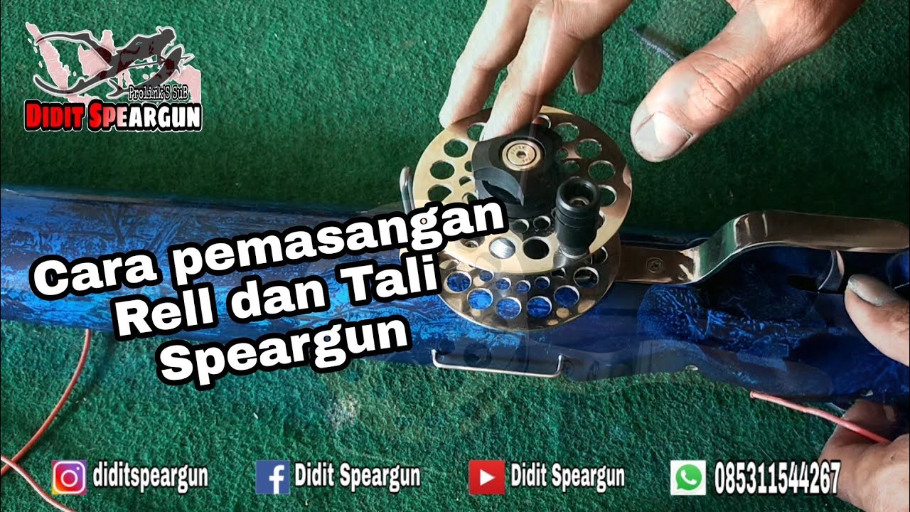 Cara pamasangan Reel dan Tali Speargun