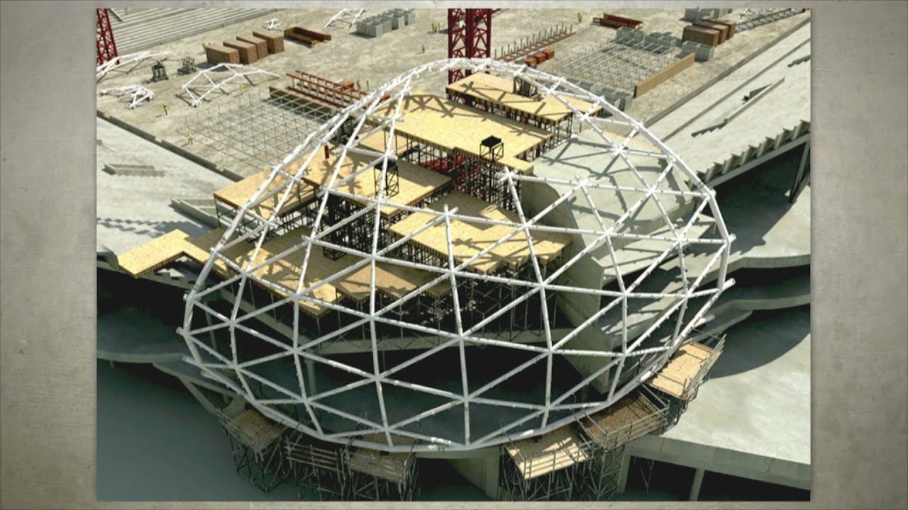 Melbourne AAMI Park - stadium construction methodology animation