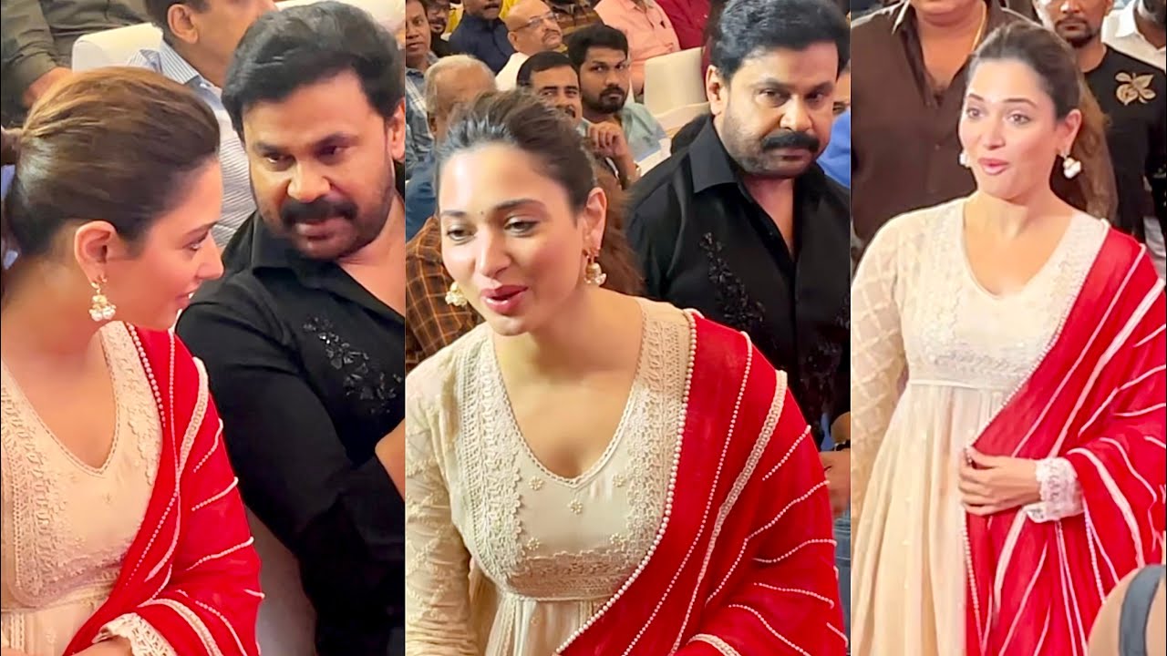 തമന്നയും ദിലീപേട്ടനും തമ്മിലുള്ള ബോണ്ട് കണ്ടോ😍Dileep, Tamannah Bhatia | Bandra Movie Audio Launch