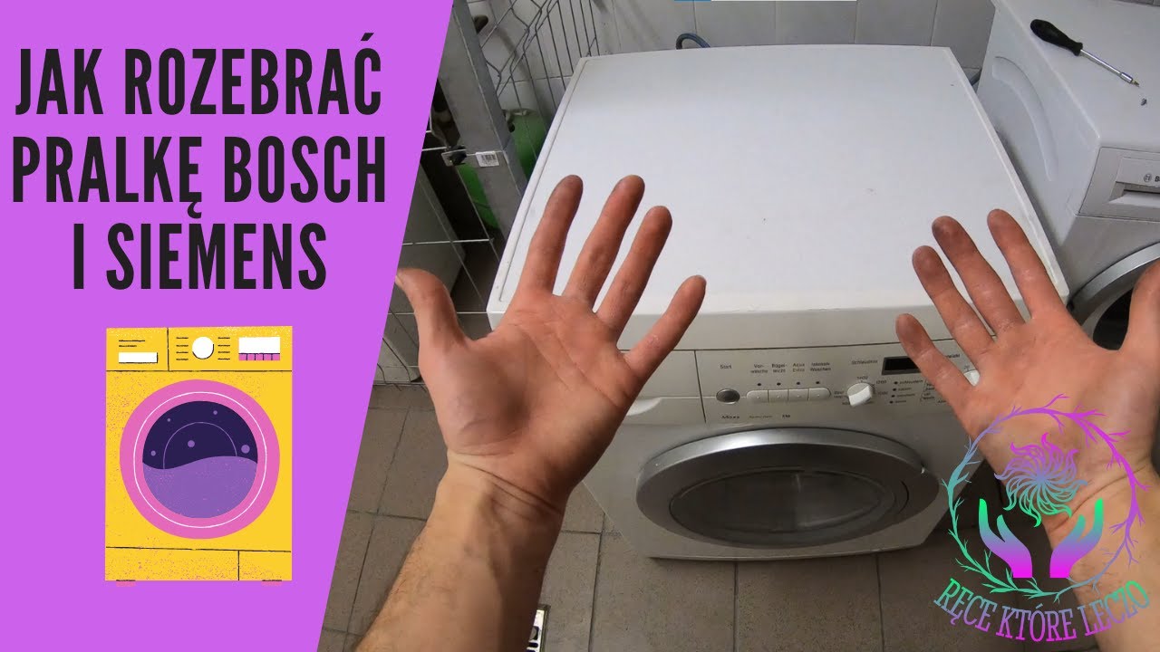 JAK ROZKRĘCIĆ PRALKĘ BOSCH MAXX | SIEMENS 👨‍🔧  wymiana grzałki i fartucha